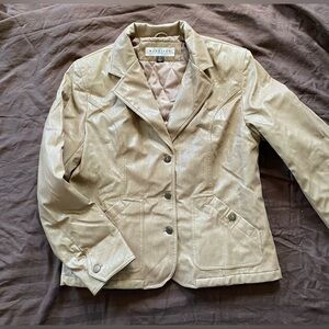 Maurice’s Tan Faux Leather Jacket Size M